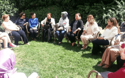 KADEM President Associate Professor E. Sare Aydın visited the Women’s Initiative Camp.